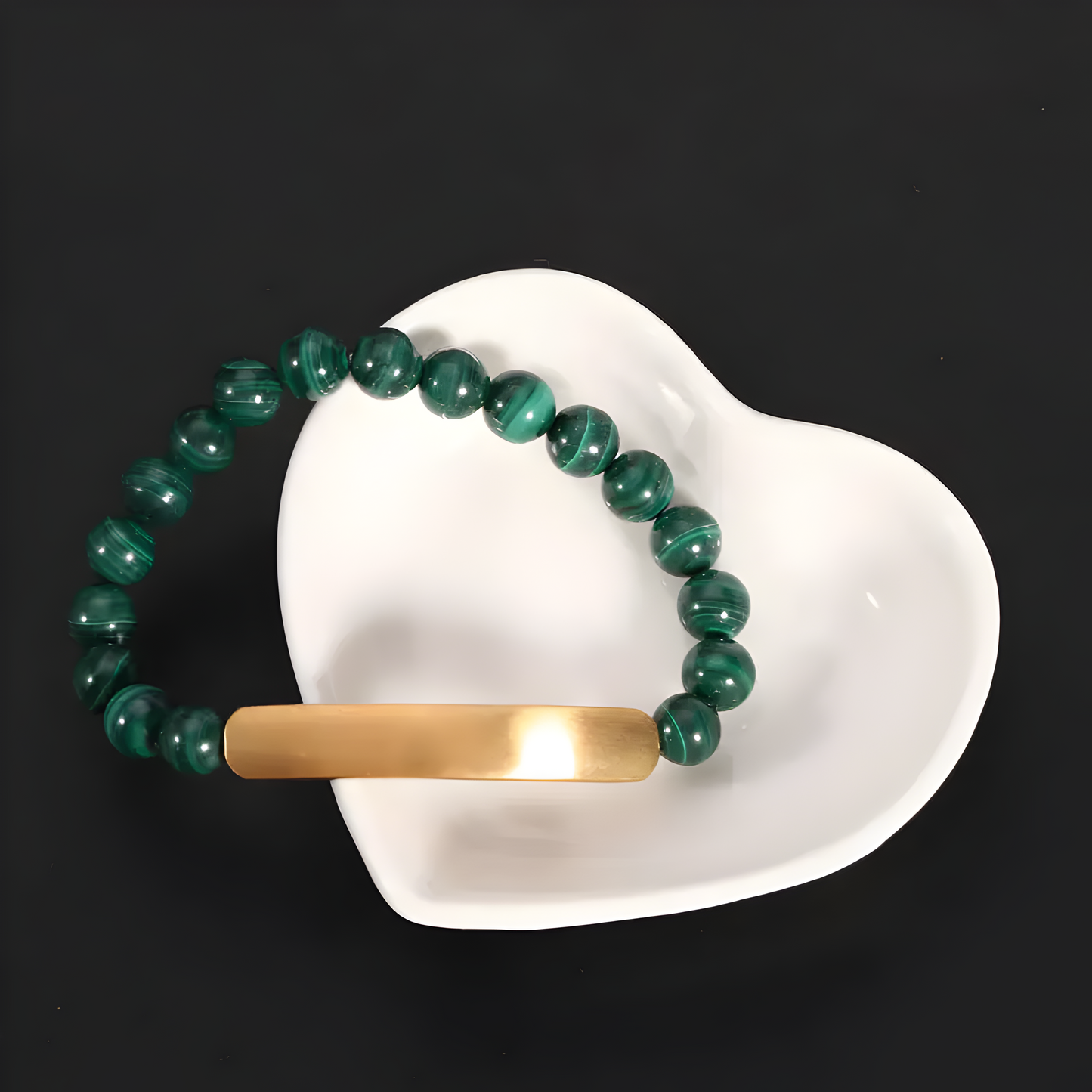 Engravable Green Malachite